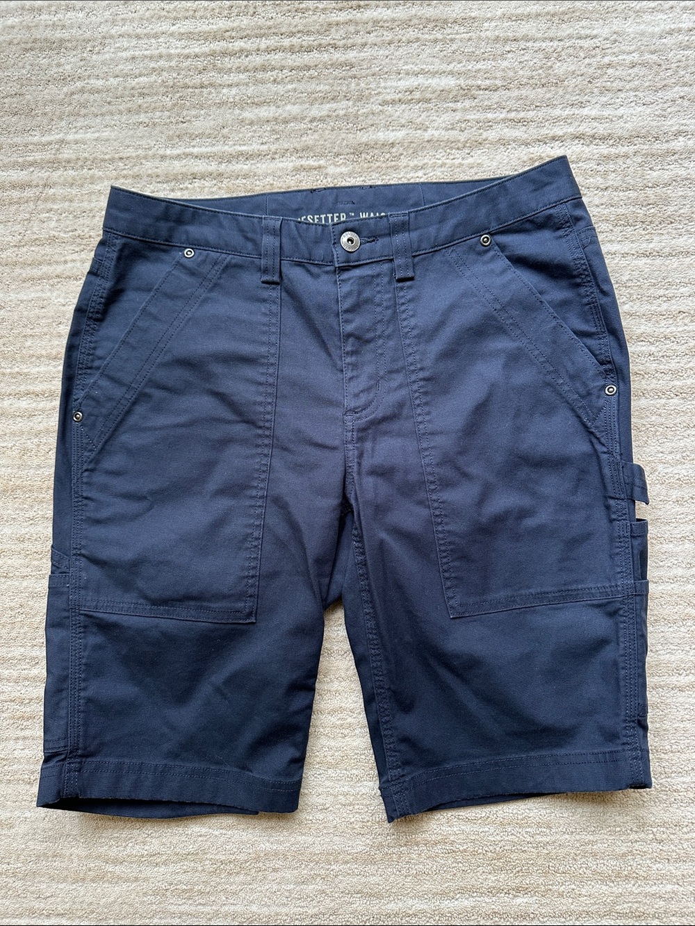 EUC Duluth Trading Co Women's DuluthFlex Fire Hose COOLMAX 11" Shorts Navy Siz 6
